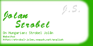 jolan strobel business card